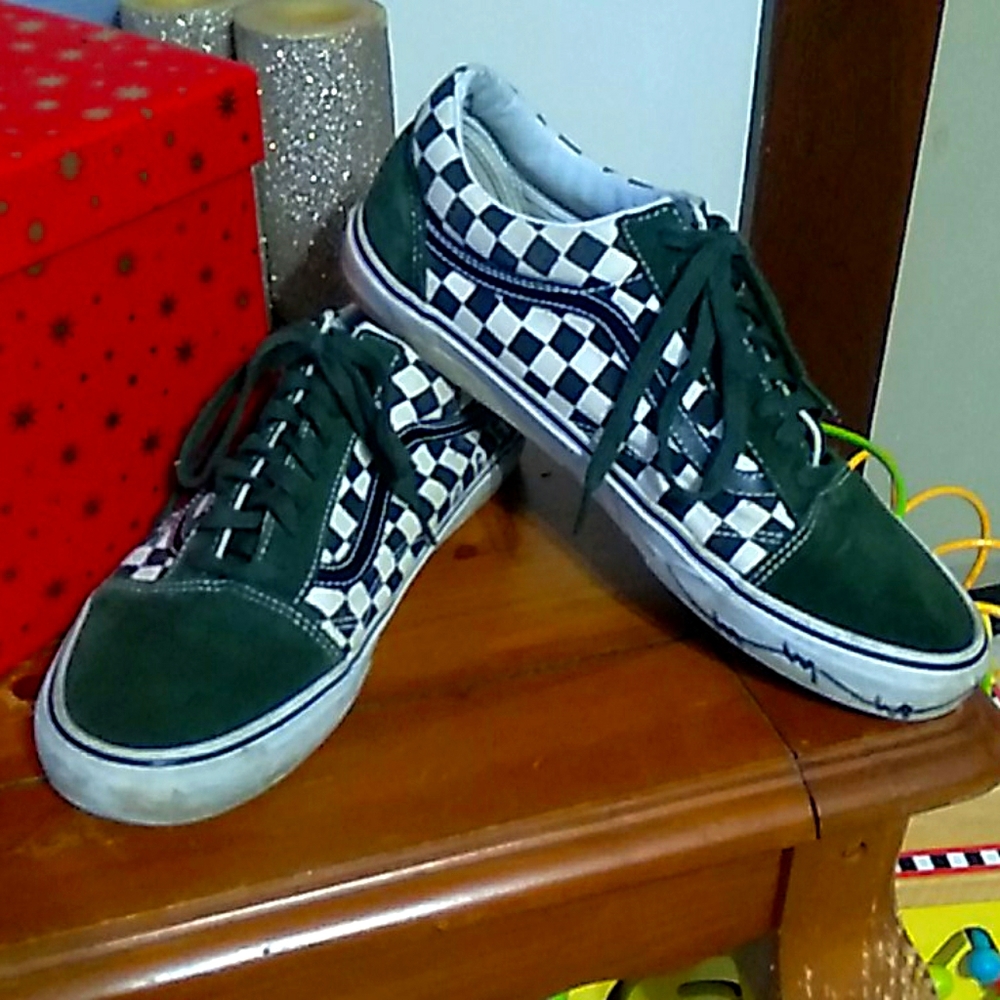 Van's 50th anniversary checker and green size 12 m